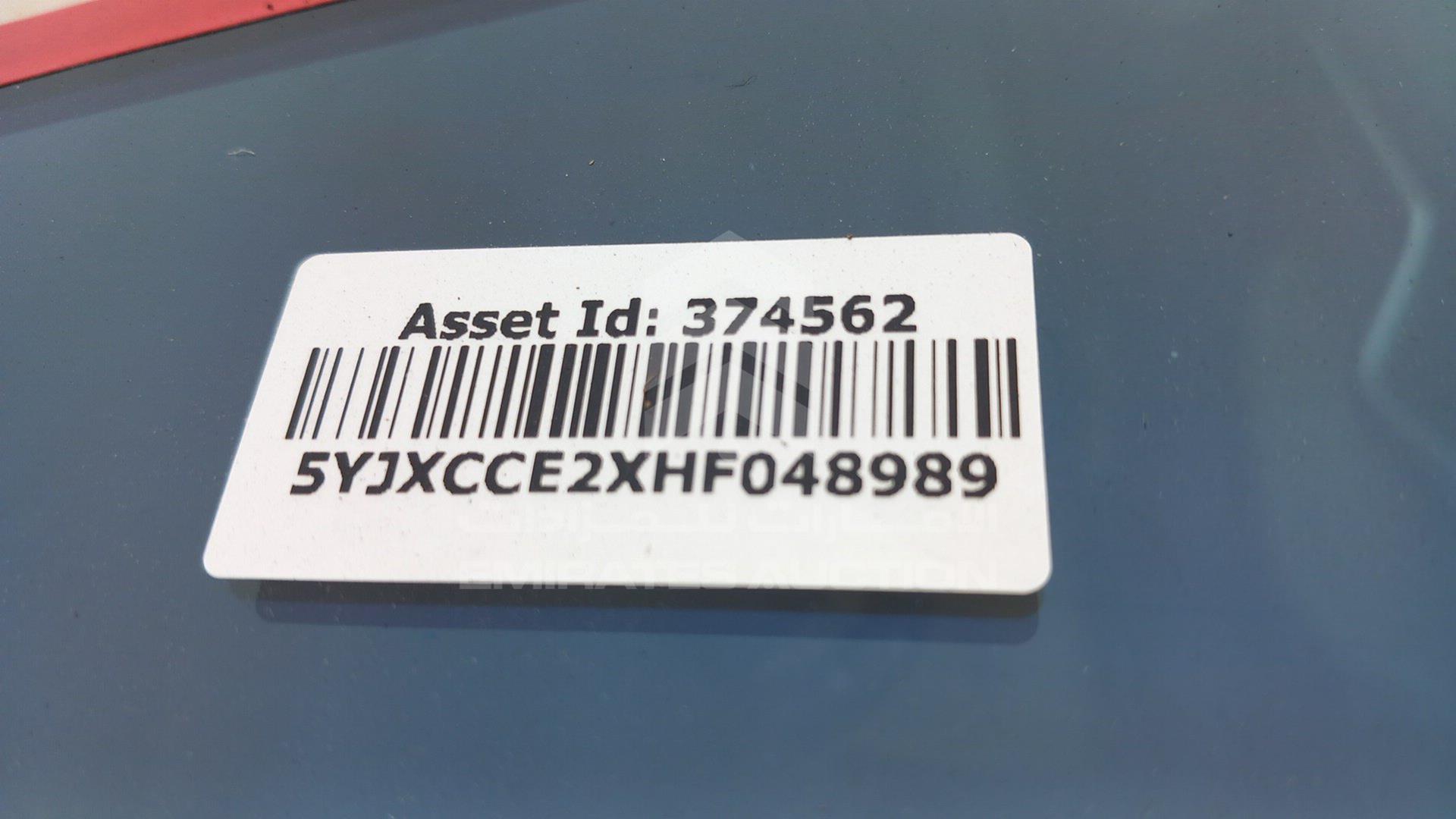 2017 TESLA MODEL X VIN: 5YJXCCE2XHF048989
