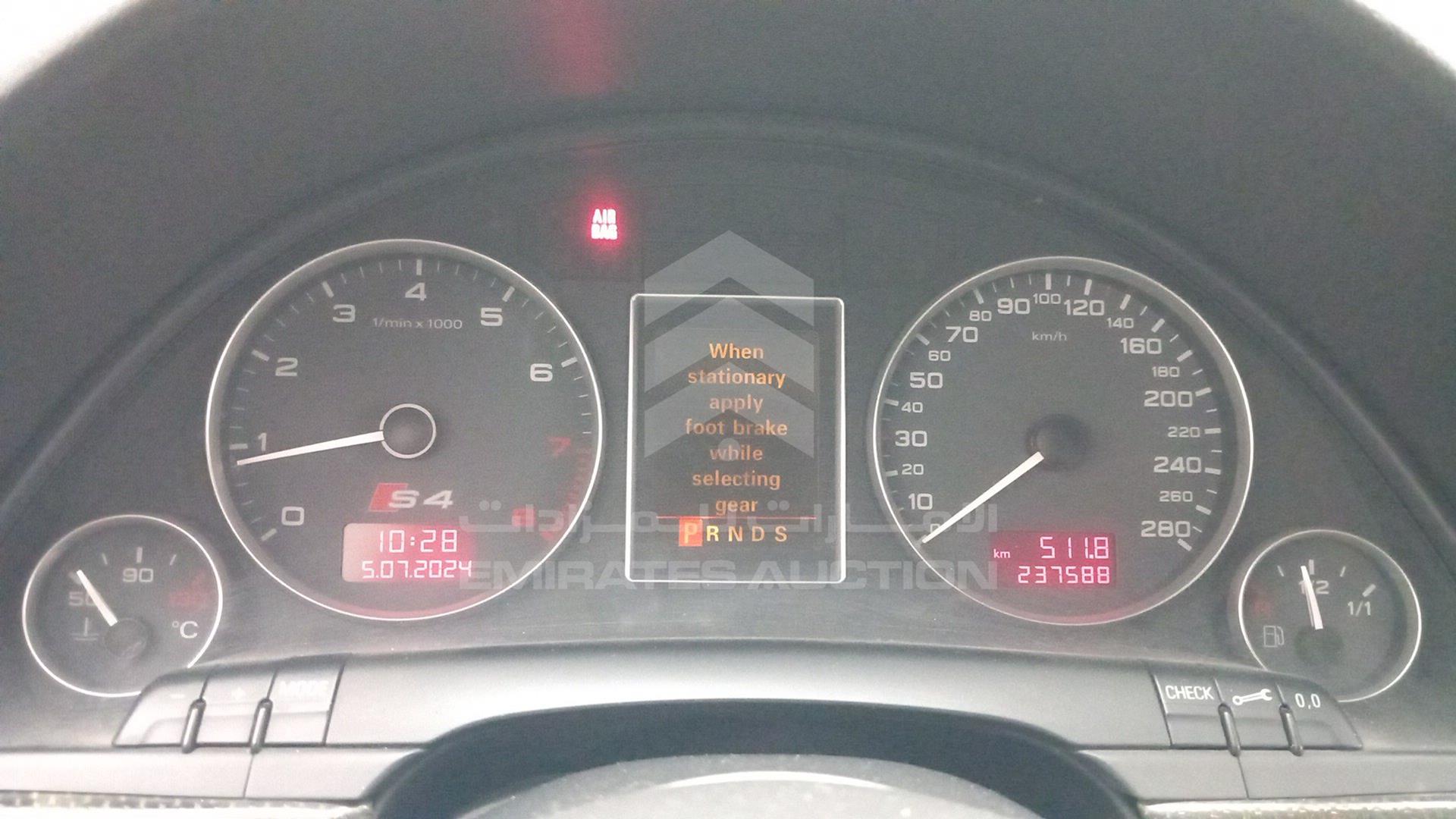2007 AUDI S4 VIN: WAUGL78E47A077129