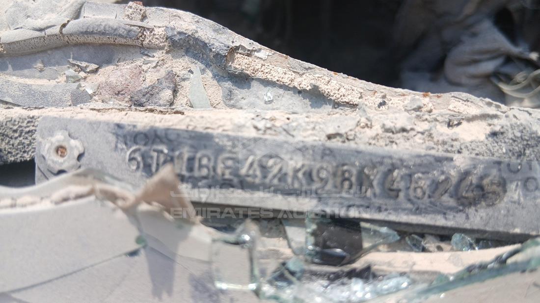 2008 Toyota Camry — VIN on Frame — Photo 3