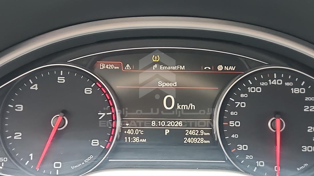 2015 Audi A8 — Odometer Reading — Photo 2