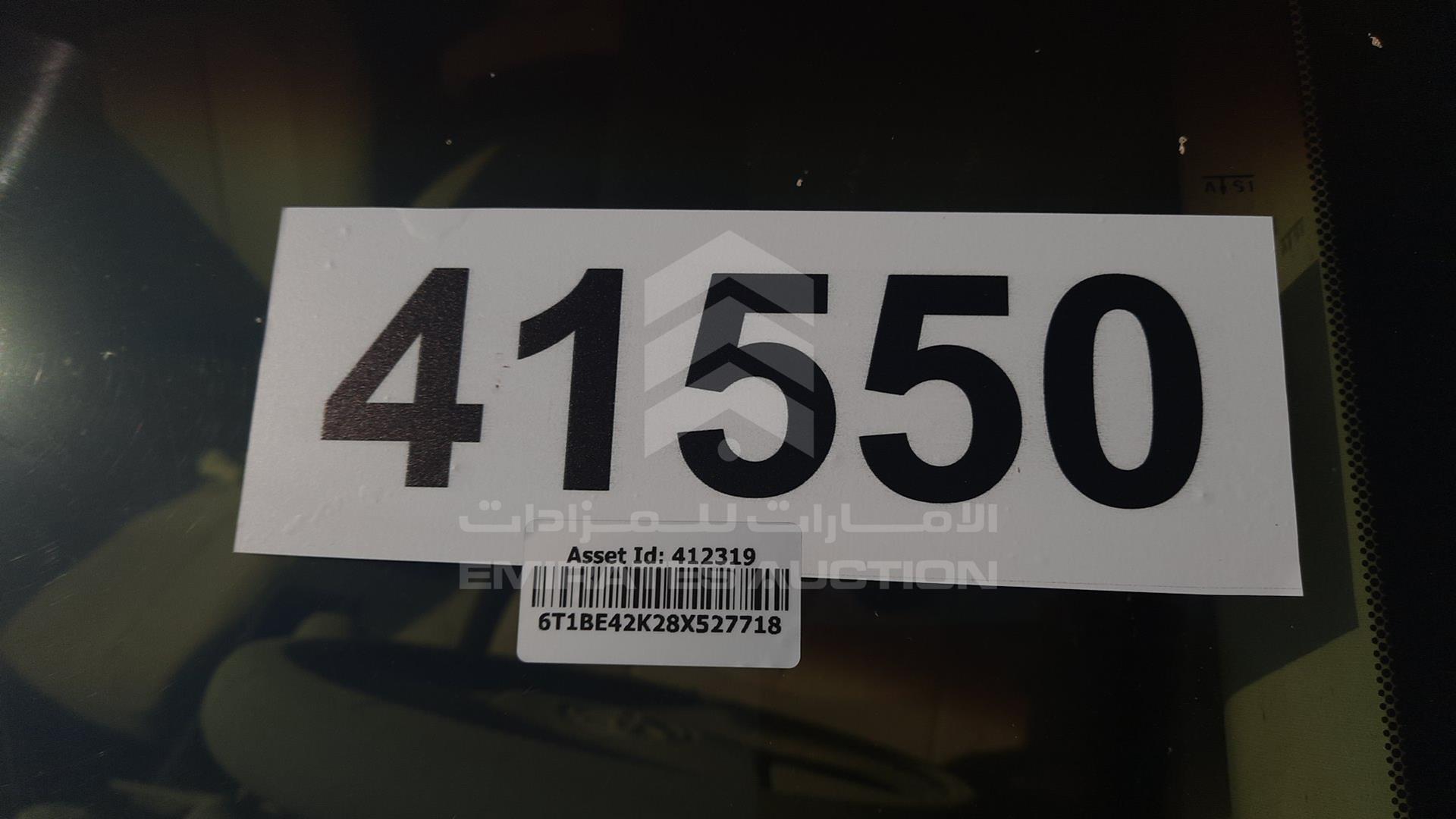 2008 TOYOTA CAMRY VIN: 6T1BE42K28X527718