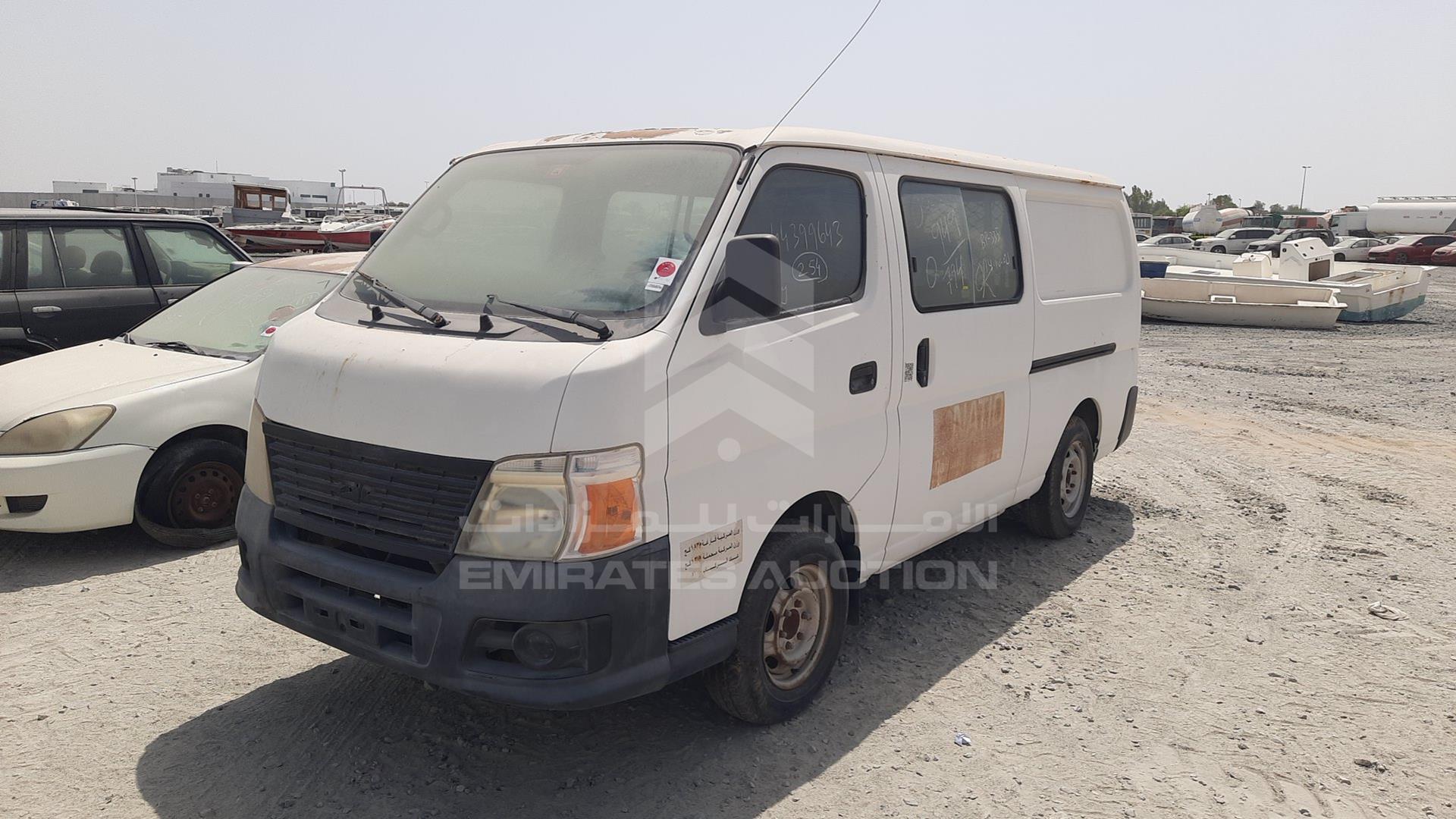 2009 NISSAN URVAN VIN: JN6AE52S39X112844