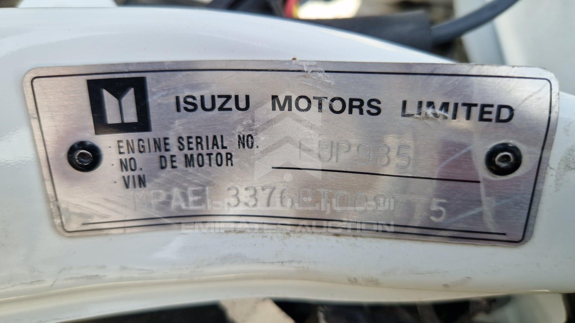 2024 ISUZU D-MAX VIN: MPAEL3376RT008775