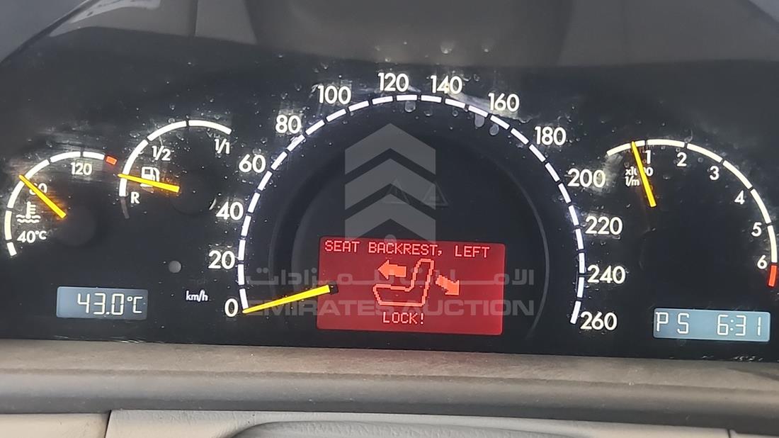 مرسيدس سى ال 600 2002 — مؤشر السرعة — صورة 15