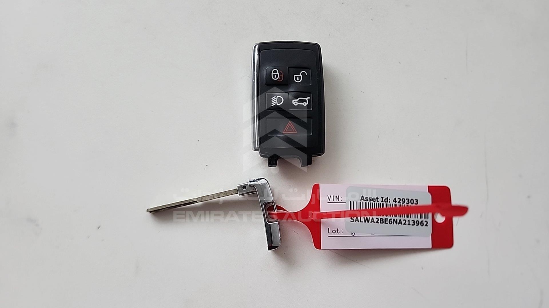 2022 RANGE ROVER SPORT SVR VIN: SALWA2BE6NA213962