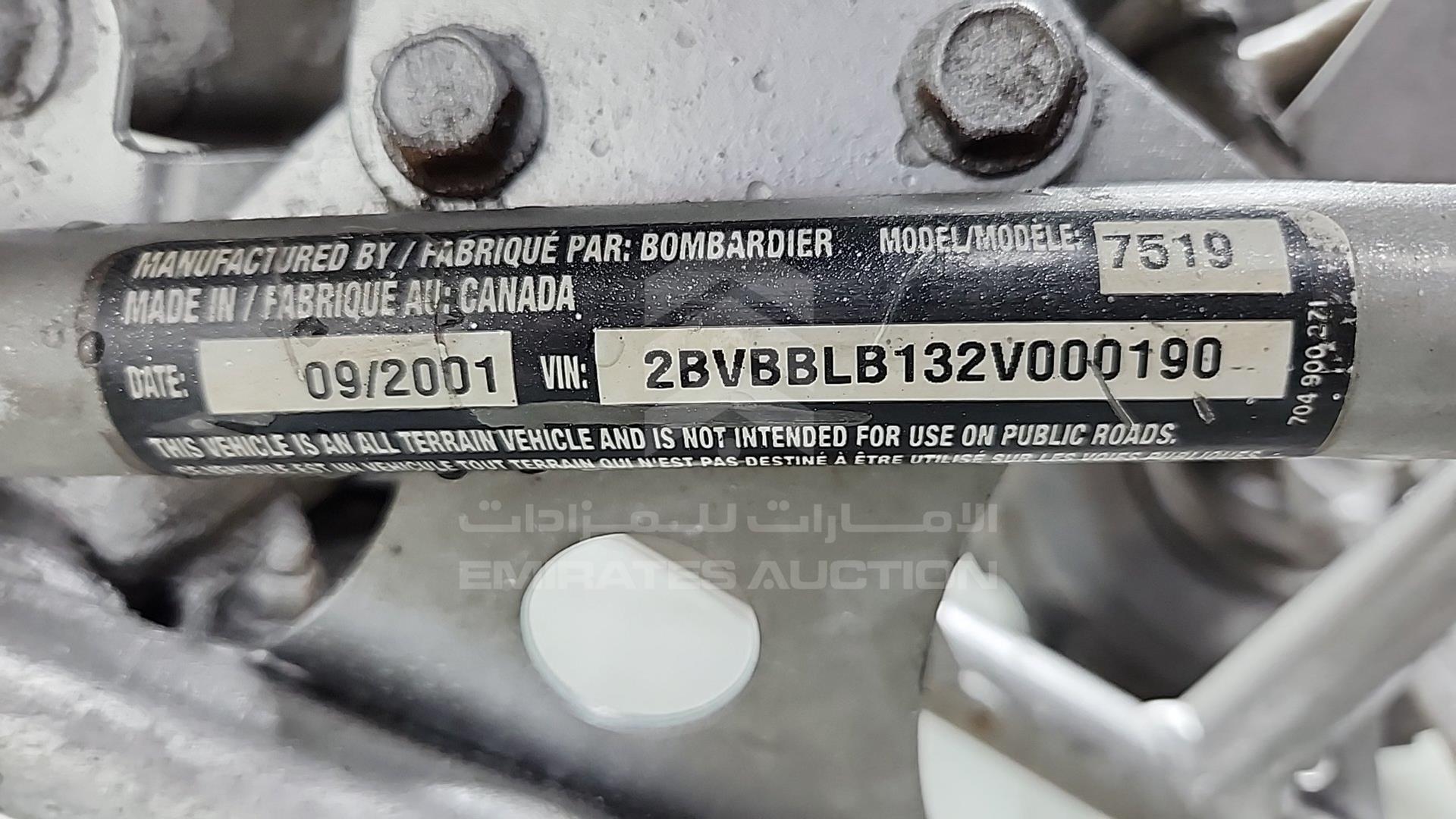 0 BUGGY --- VIN: 2BVBBLB132V000190