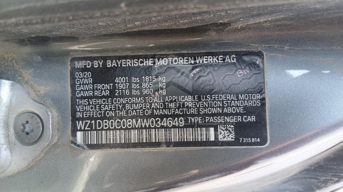 2021 Toyota Supra - Scrap without document — VIN on Frame — Photo 2