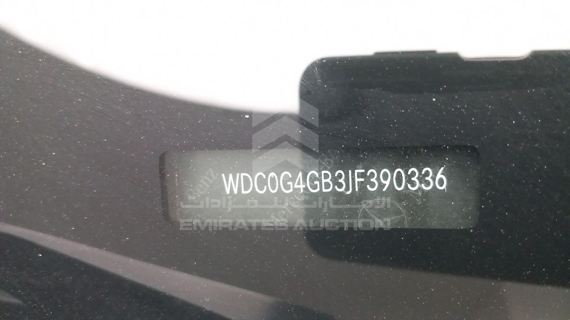 2018 MERCEDES GLC 250 VIN: WDC0G4GB3JF390336