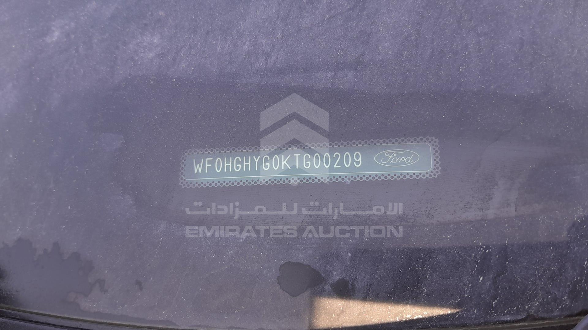 2019 FORD TRANSIT VIN: WF0HGHYG0KTG00209