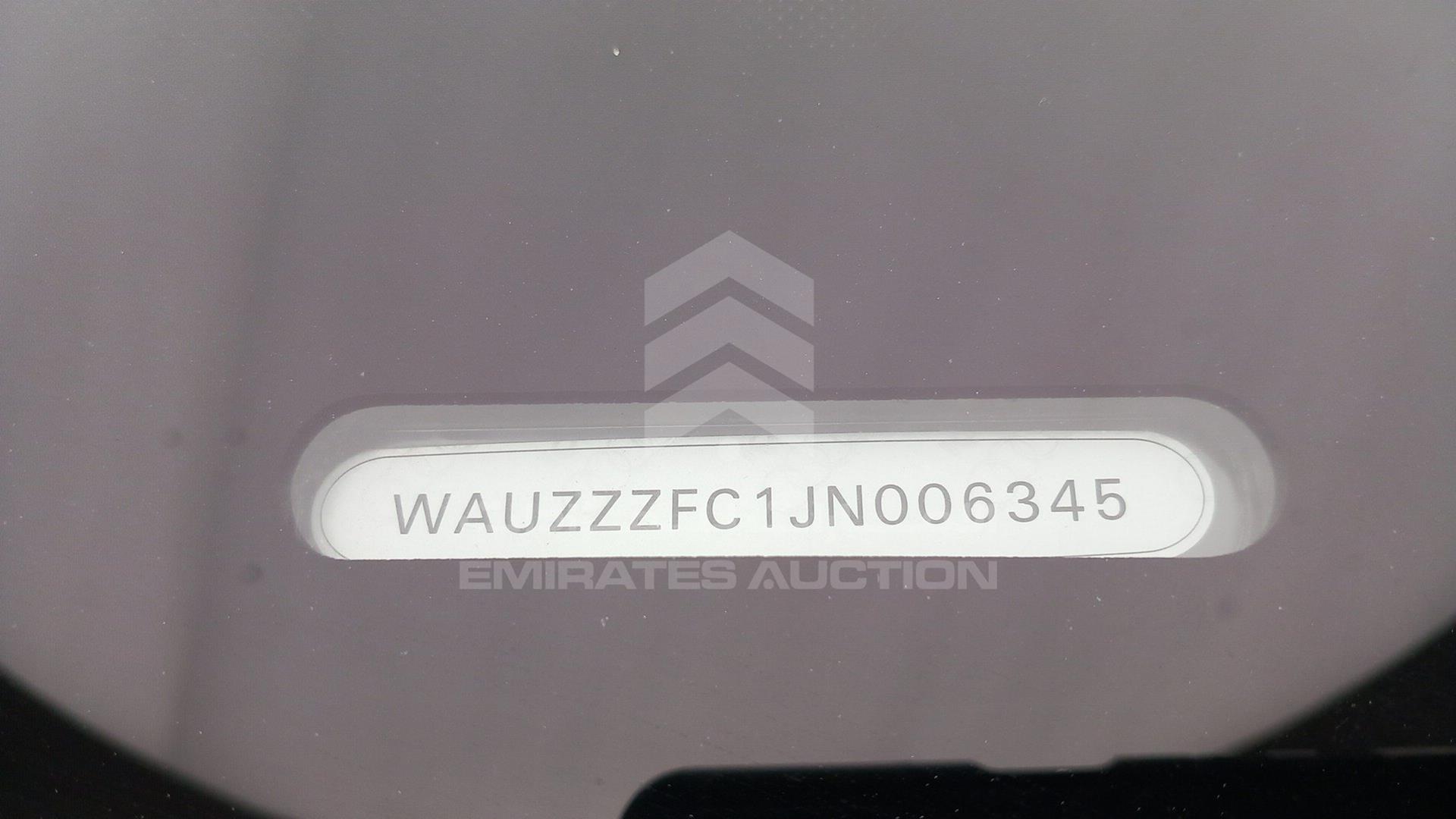 2018 AUDI A6 VIN: WAUZZZFC1JN006345
