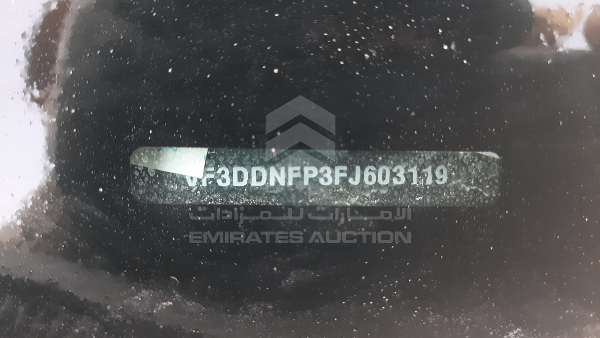2015 PEUGEOT 301 VIN: VF3DDNFP3FJ603119
