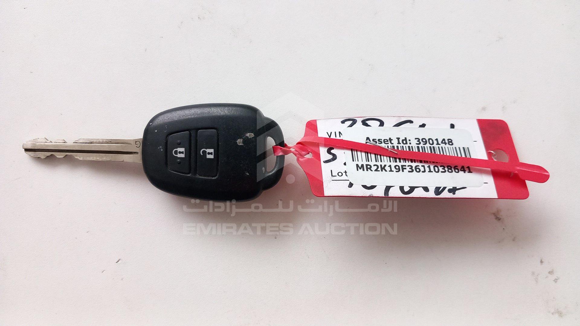 2018 TOYOTA YARIS VIN: MR2K19F36J1038641