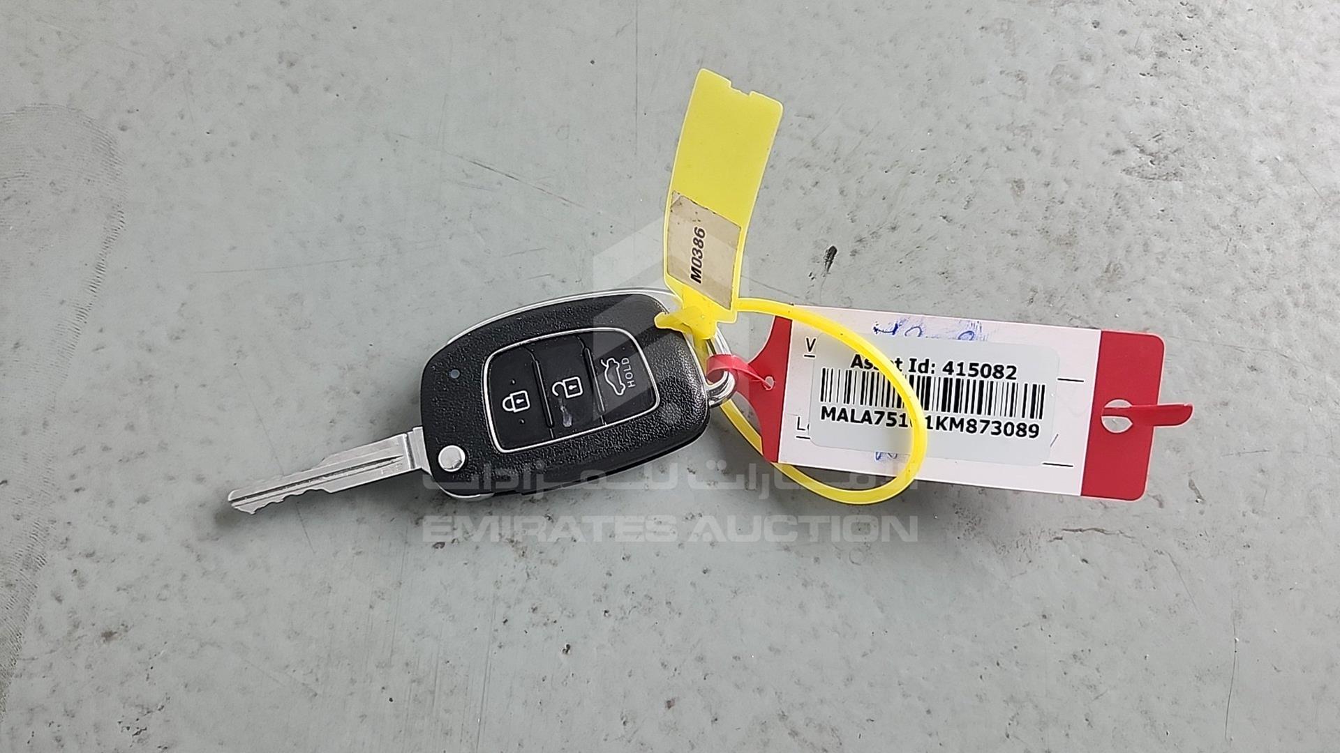2019 HYUNDAI GRAND I10 VIN: MALA751C1KM873089