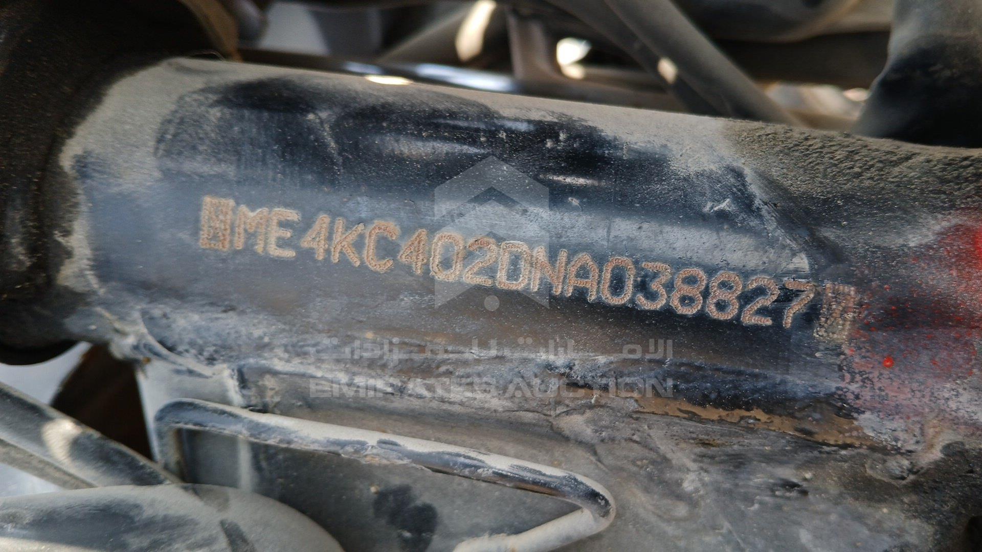 2022 HONDA UNICORN 160 VIN: ME4KC402DNA038827