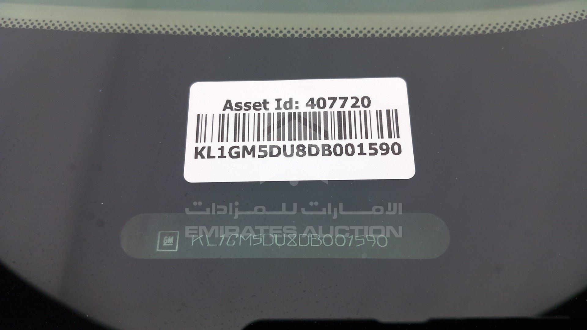 2013 CHEVROLET MALIBU VIN: KL1GM5DU8DB001590