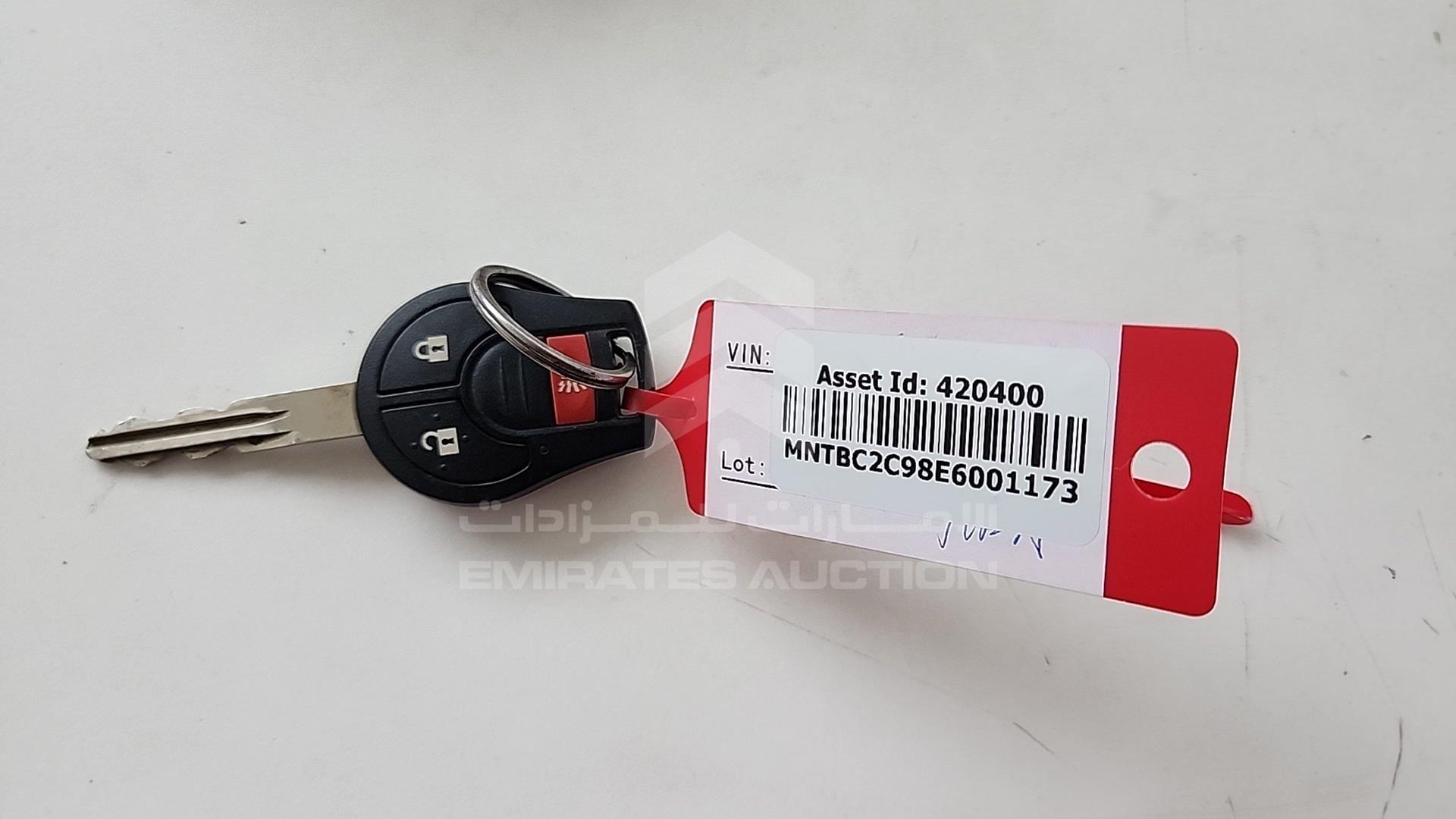2014 NISSAN TIIDA VIN: MNTBC2C98E6001173