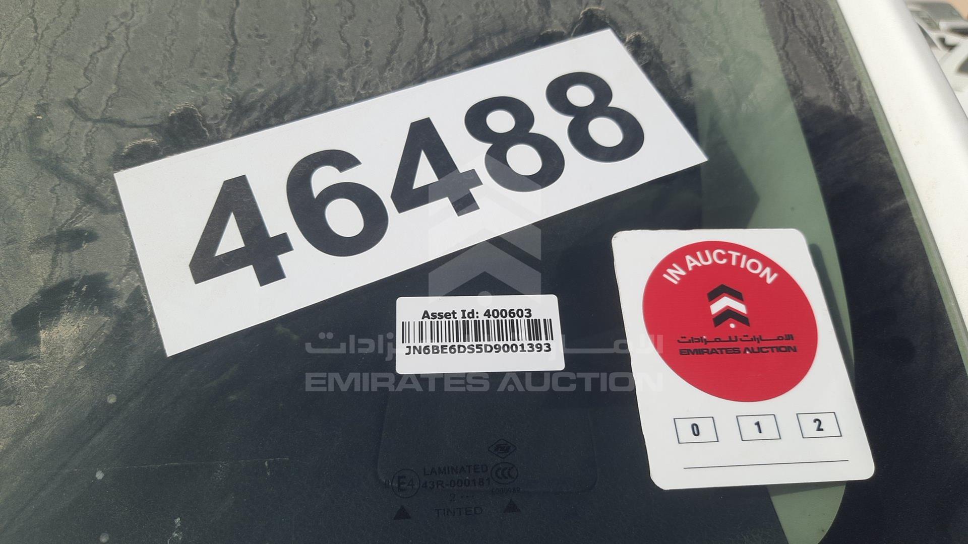 2013 NISSAN NV350 VIN: JN6BE6DS5D9001393