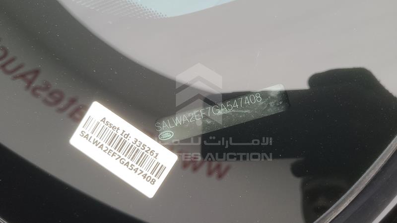 SALWA2EF7GA547408 Auction: EmiratesAuction Lot: 412101 SALWA2EF7GA547408 Range Rover Sport 2016 BLACK Photo 5