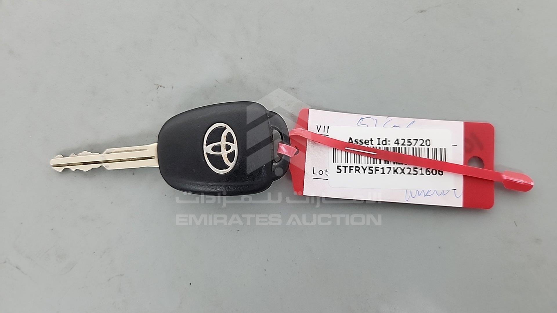 2019 TOYOTA TUNDRA VIN: 5TFRY5F17KX251606