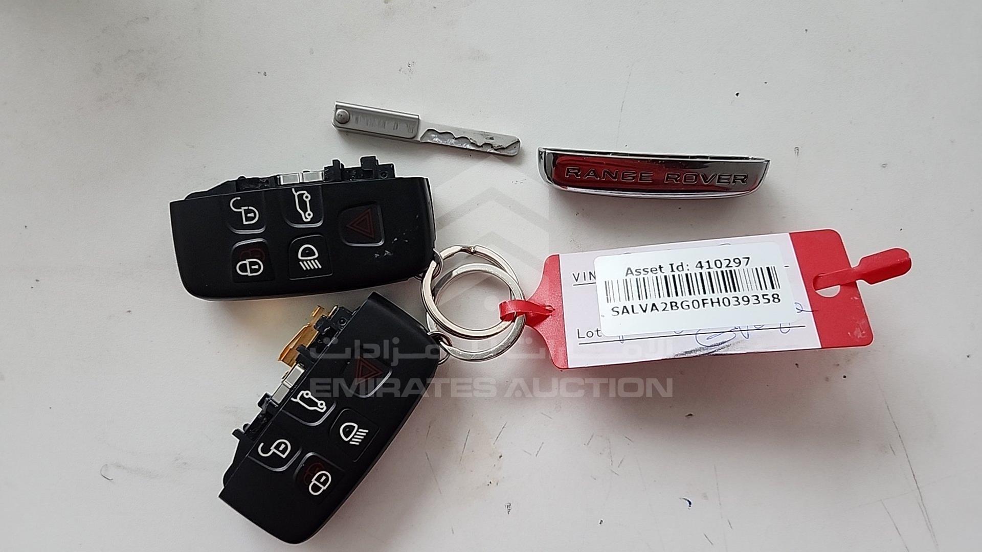 2015 RANGE ROVER EVOQUE VIN: SALVA2BG0FH039358