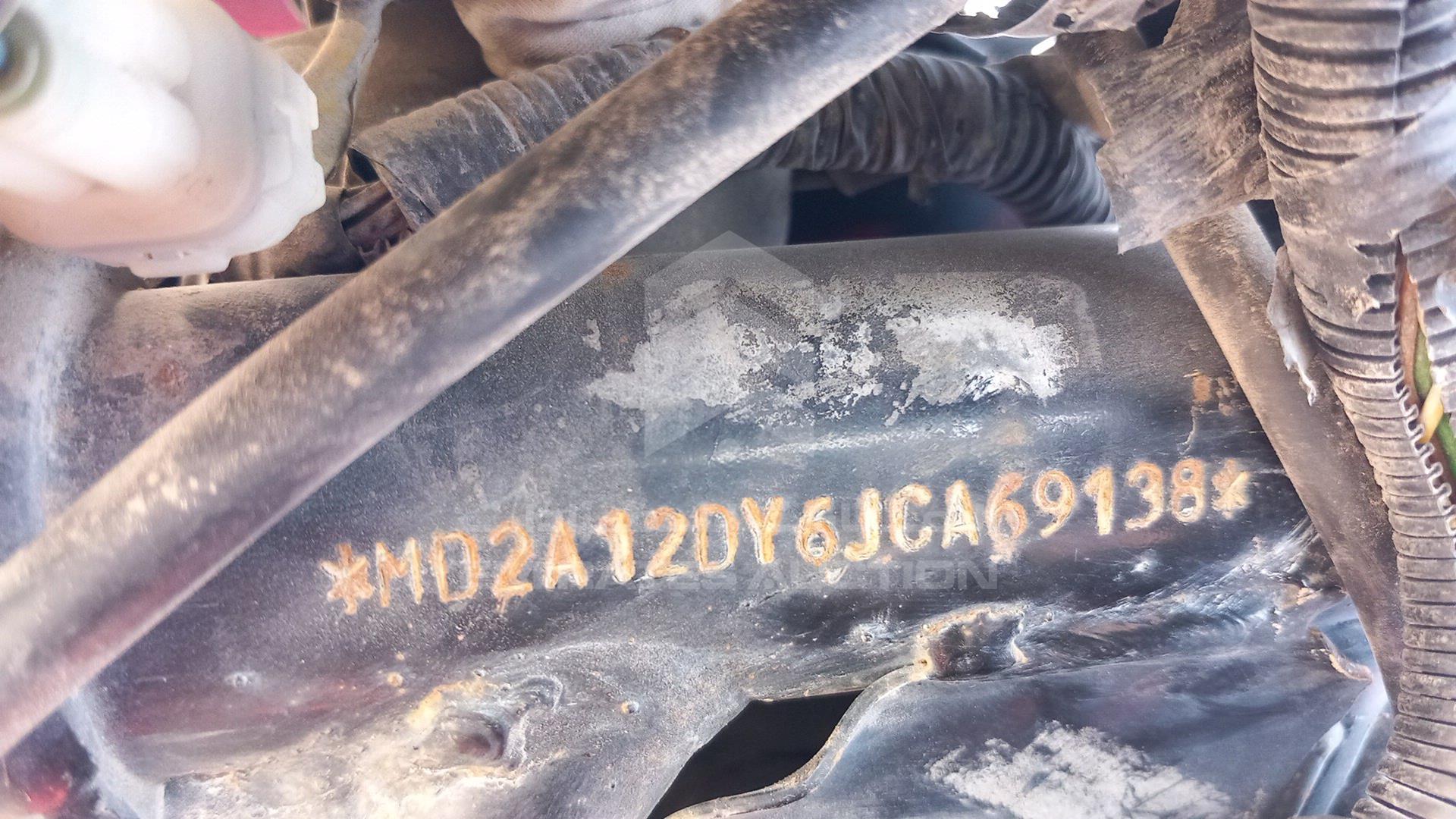 2018 BAJAJ PULSAR 180CC VIN: MD2A12DY6JCA69138