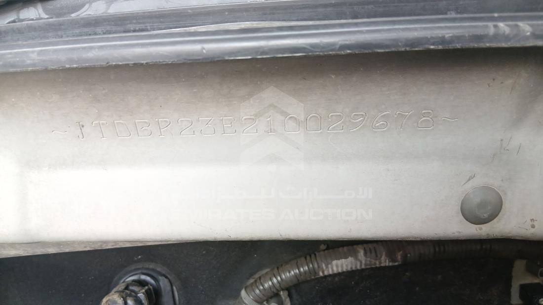 2001 Toyota Corolla — VIN on Frame — Photo 5
