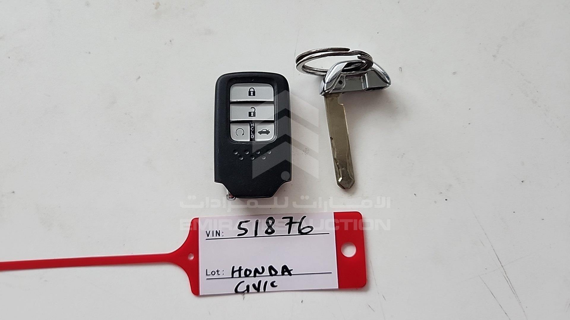 2016 HONDA CIVIC VIN: 19XFC2653GE451876