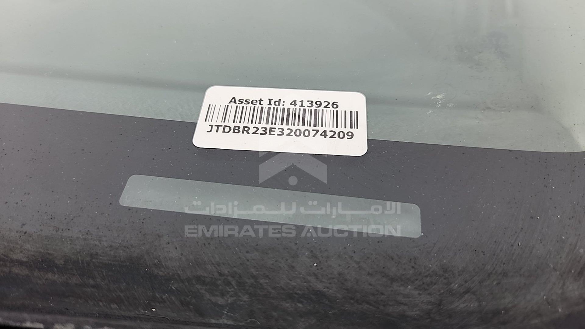 2002 TOYOTA COROLLA VIN: JTDBR23E320074209
