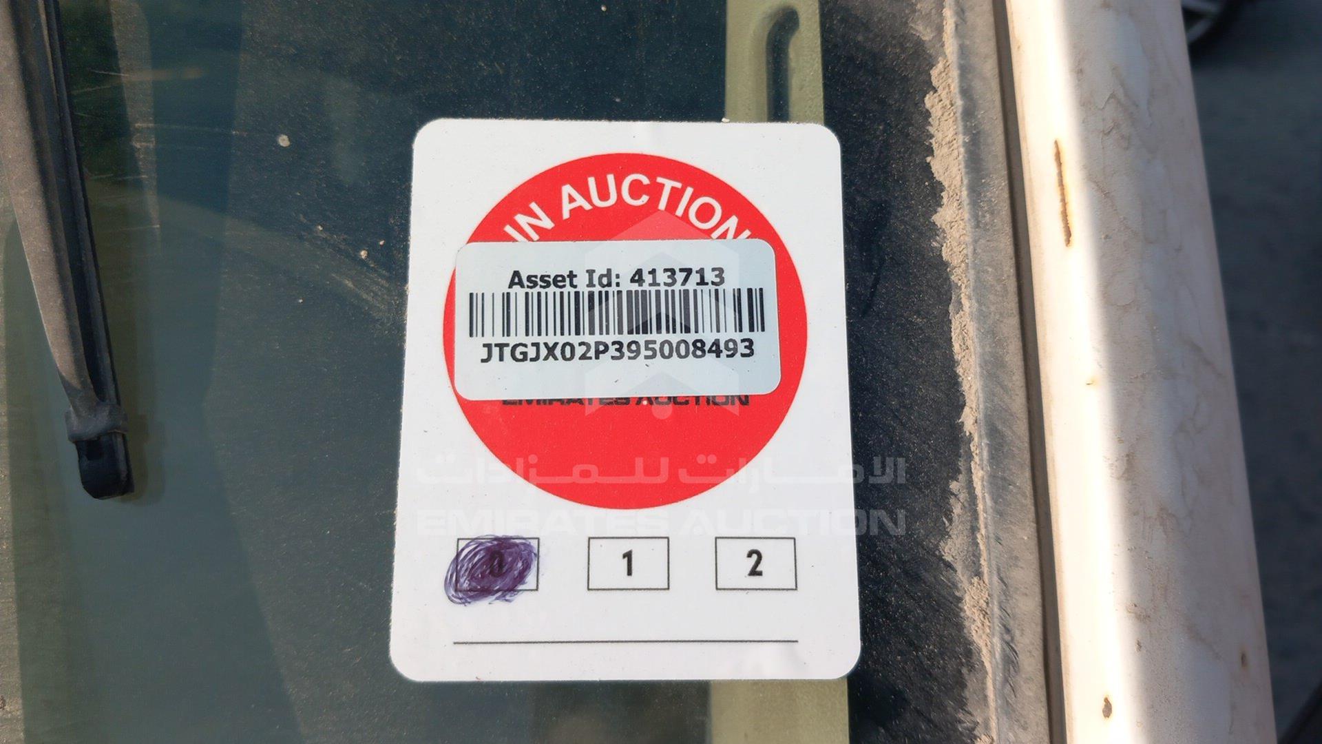 2009 TOYOTA HIACE VIN: JTGJX02P395008493