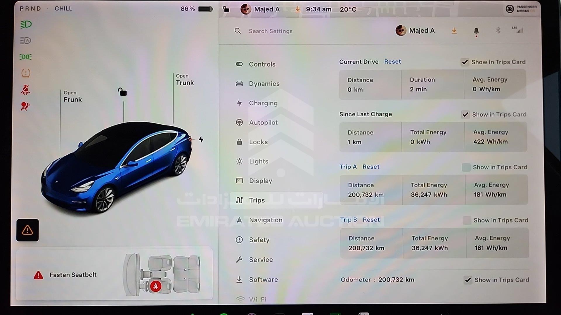 2020 TESLA MODEL 3 VIN: 5YJ3E7EB6LF655013