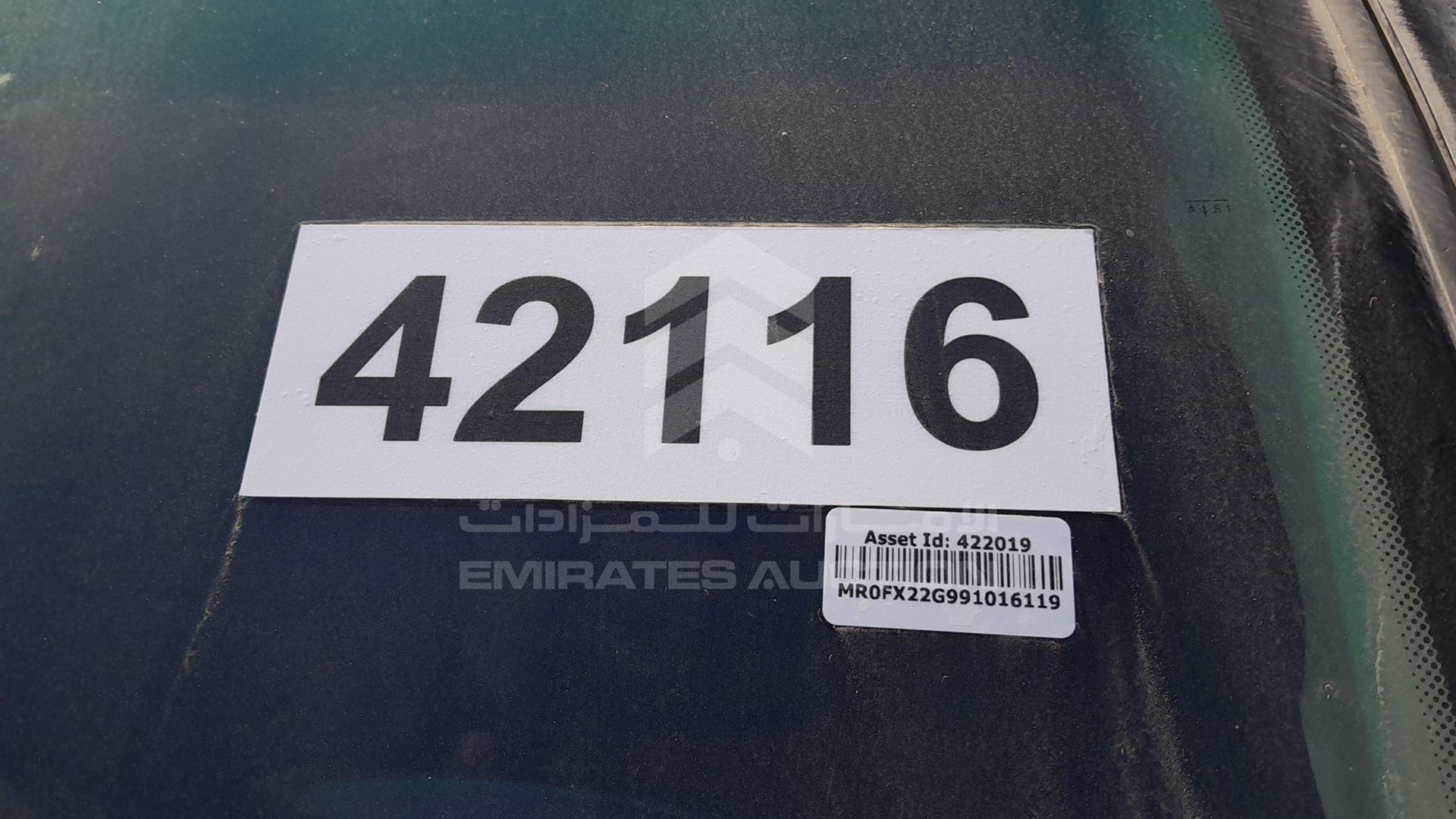 2009 TOYOTA HILUX VIN: MR0FX22G991016119