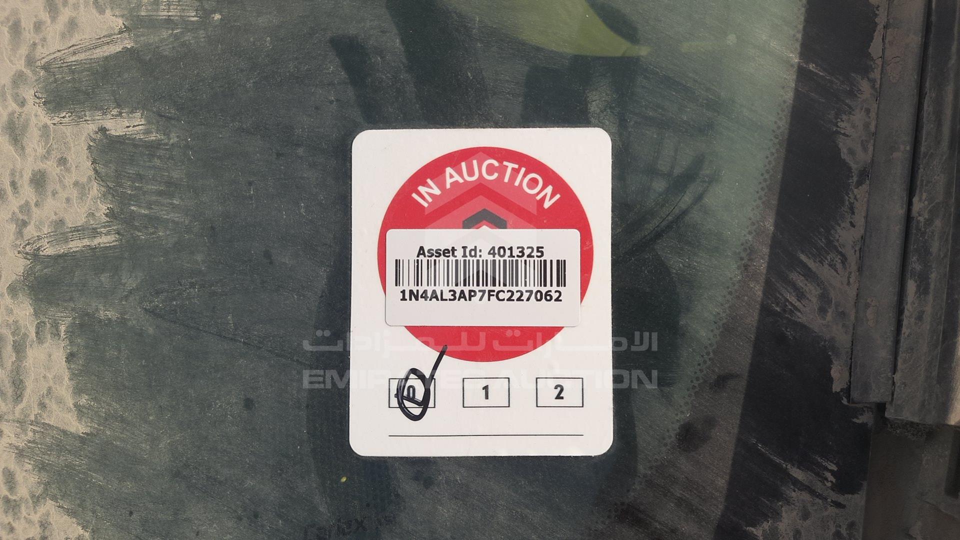 2015 NISSAN ALTIMA VIN: 1N4AL3AP7FC227062
