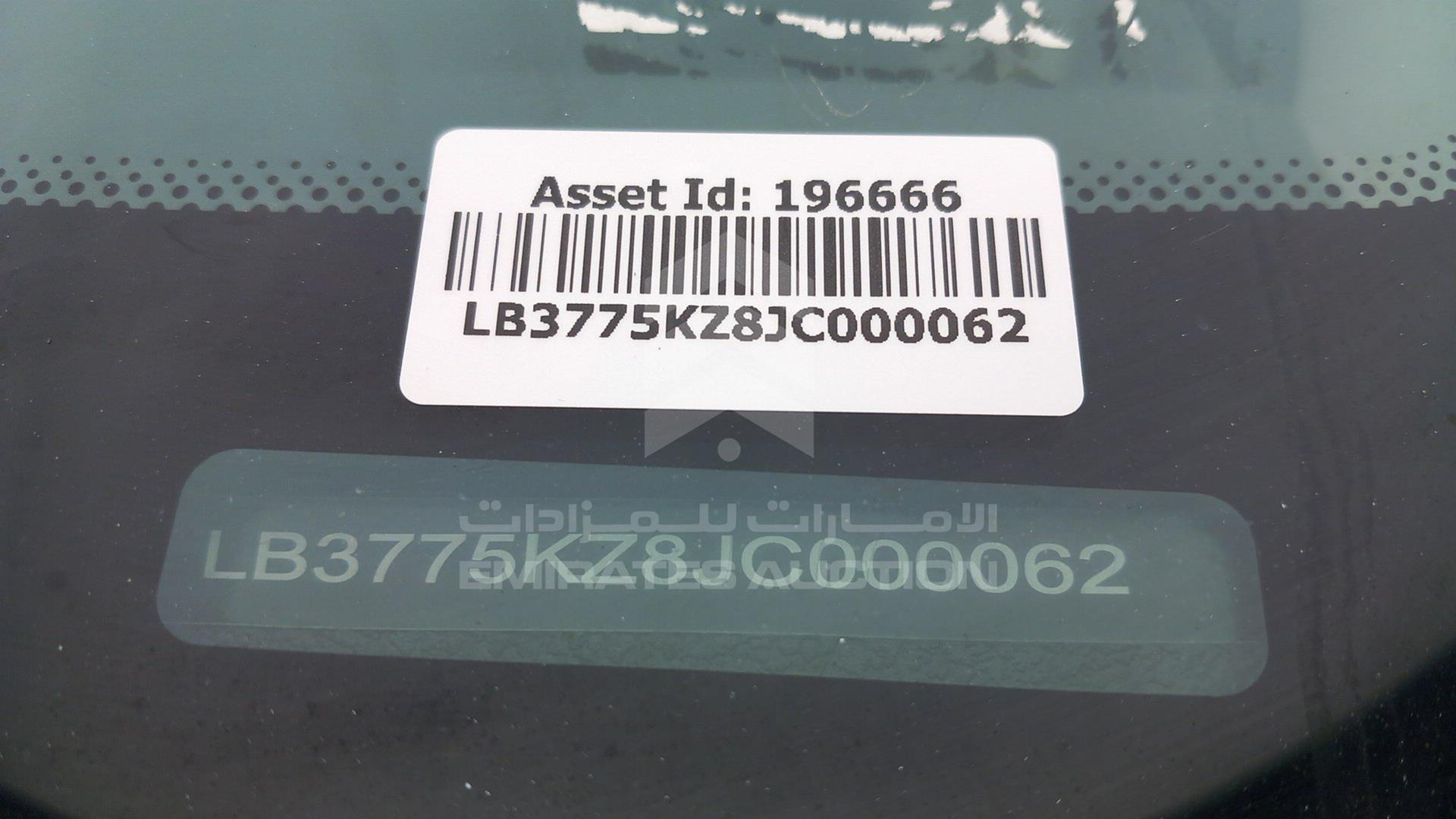 2018 GEELY EMGRAND VIN: LB3775KZ8JC000062