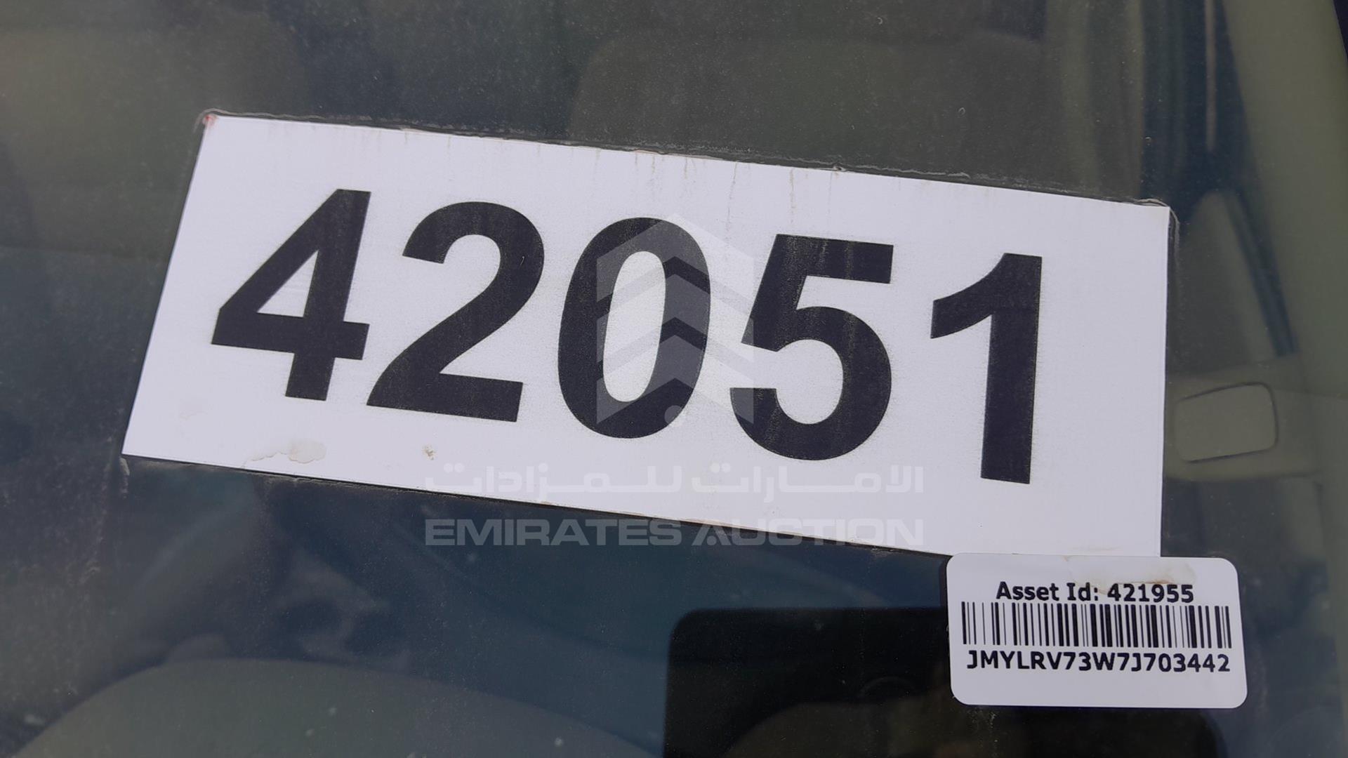 2007 MITSUBISHI PAJERO VIN: JMYLRV73W7J703442