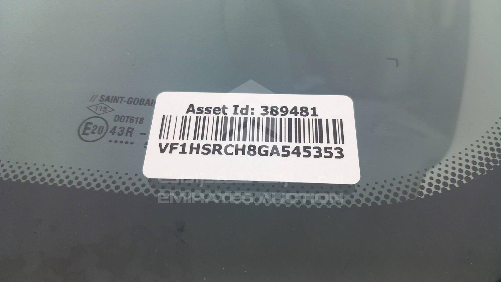 2016 RENAULT DUSTER VIN: VF1HSRCH8GA545353