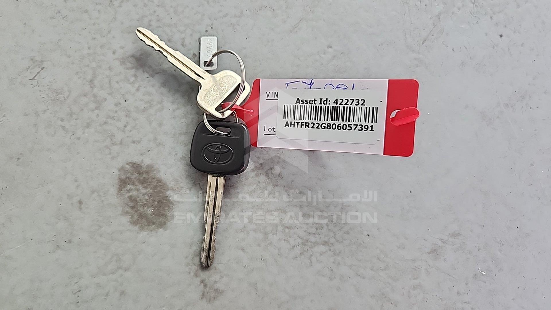 2012 TOYOTA HILUX VIN: AHTFR22G806057391