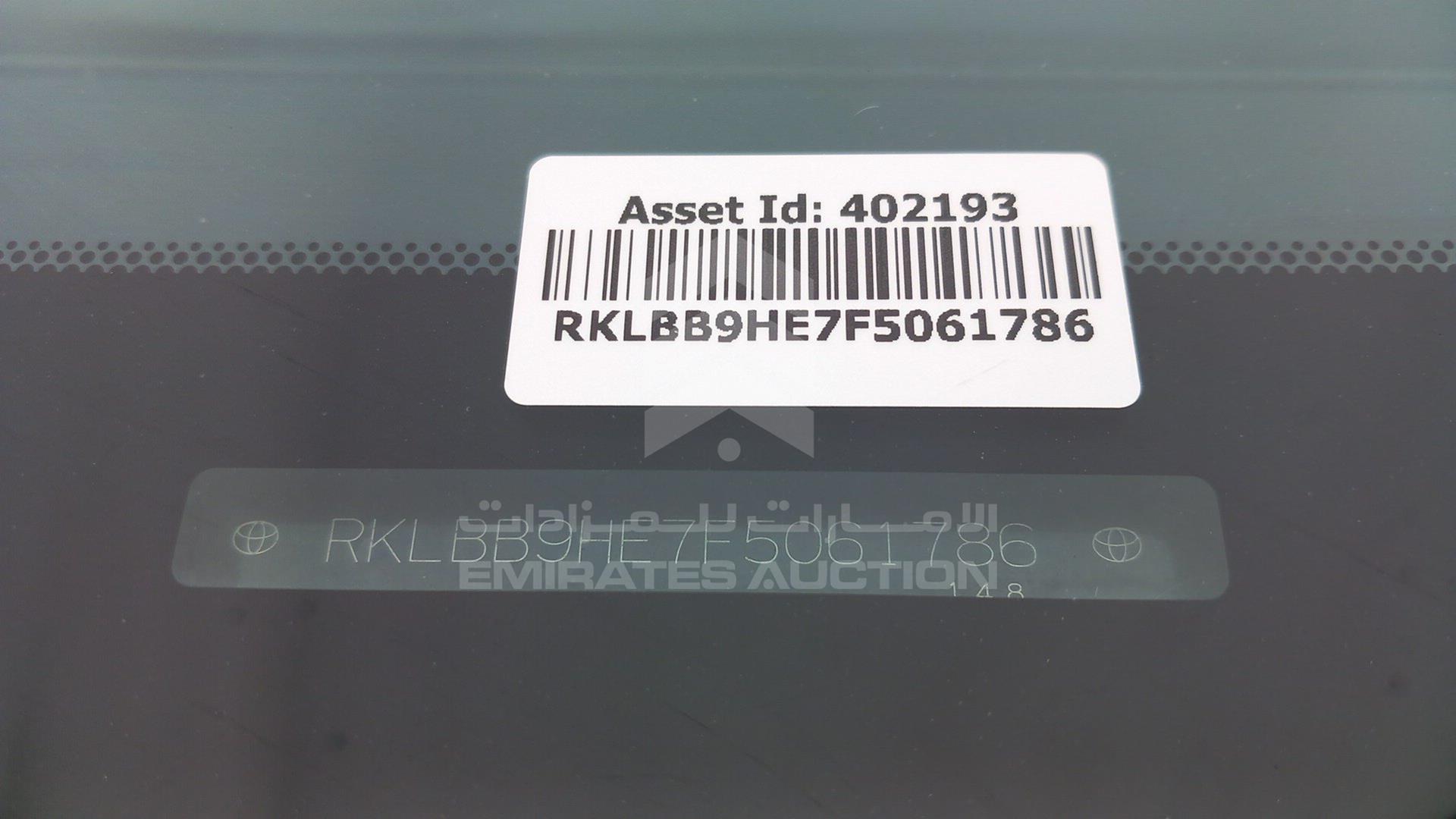 2015 TOYOTA COROLLA VIN: RKLBB9HE7F5061786