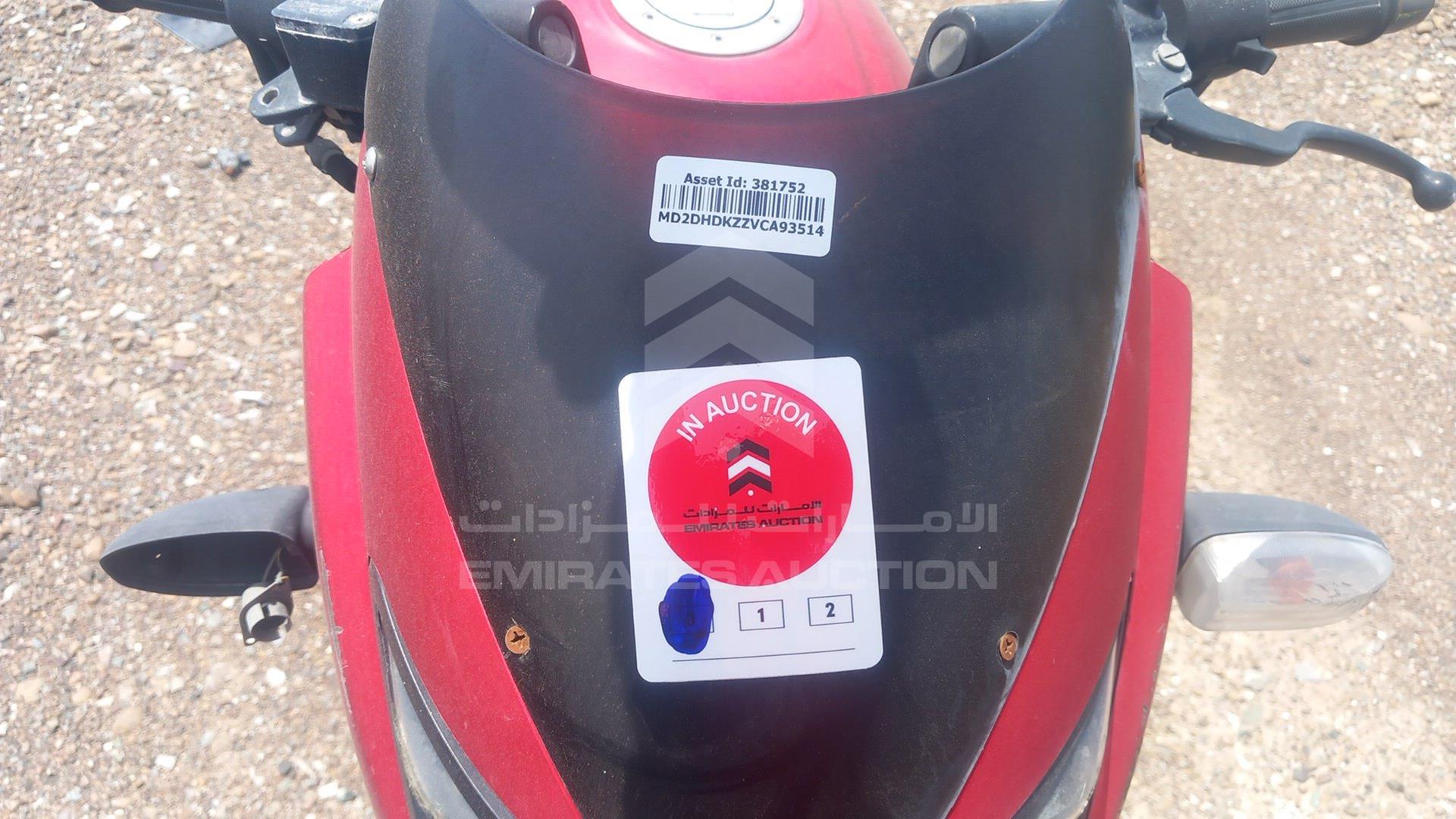 2012 BAJAJ PULSAR 220 CC VIN: MD2DHDKZZVCA93514