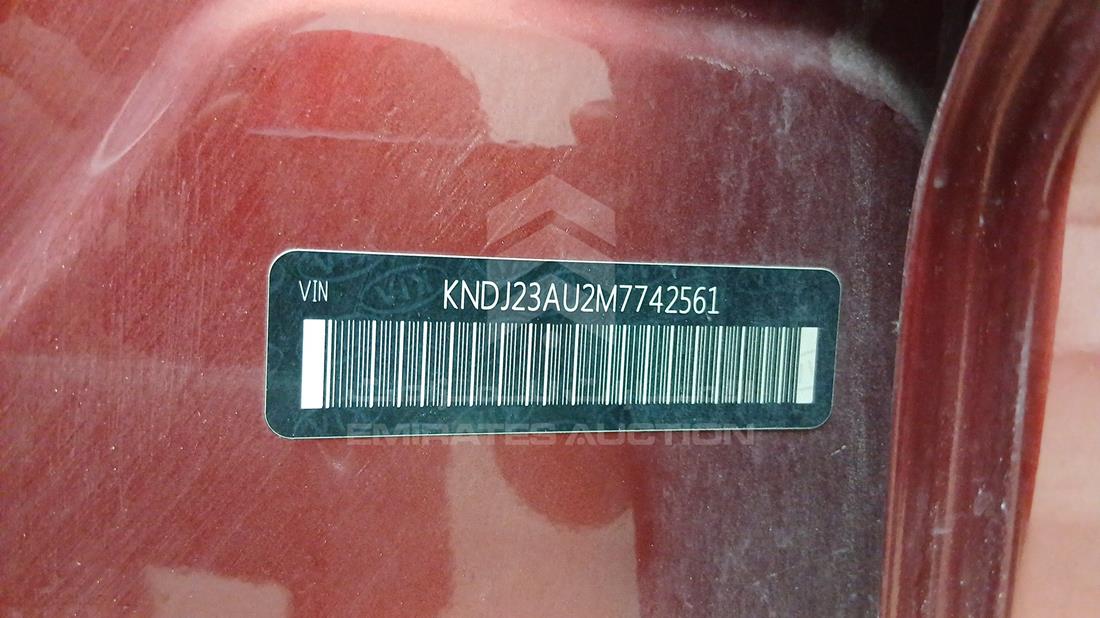 2021 Kia Soul — VIN on Frame — Photo 3