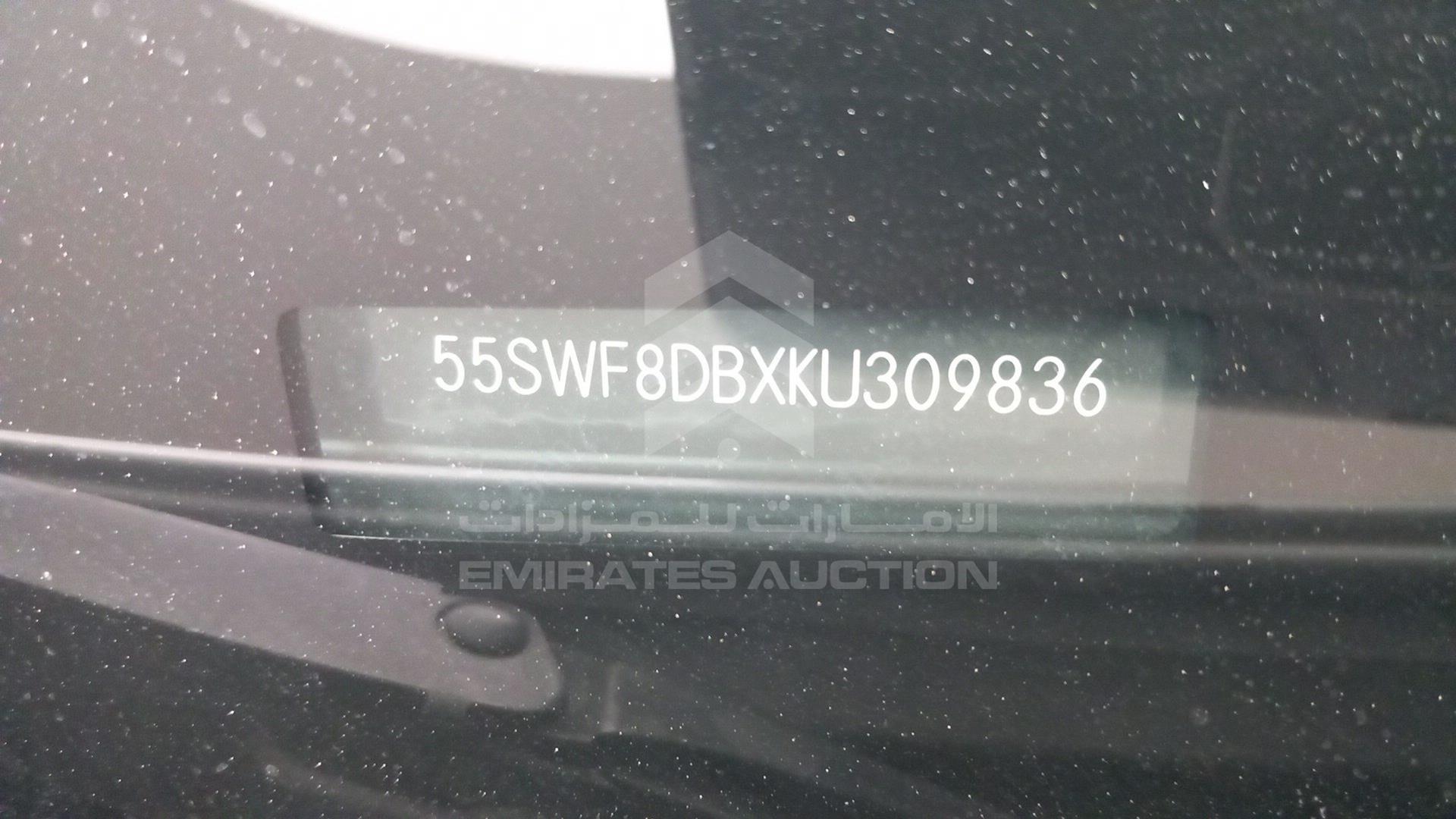2019 MERCEDES C 300 VIN: 55SWF8DBXKU309836