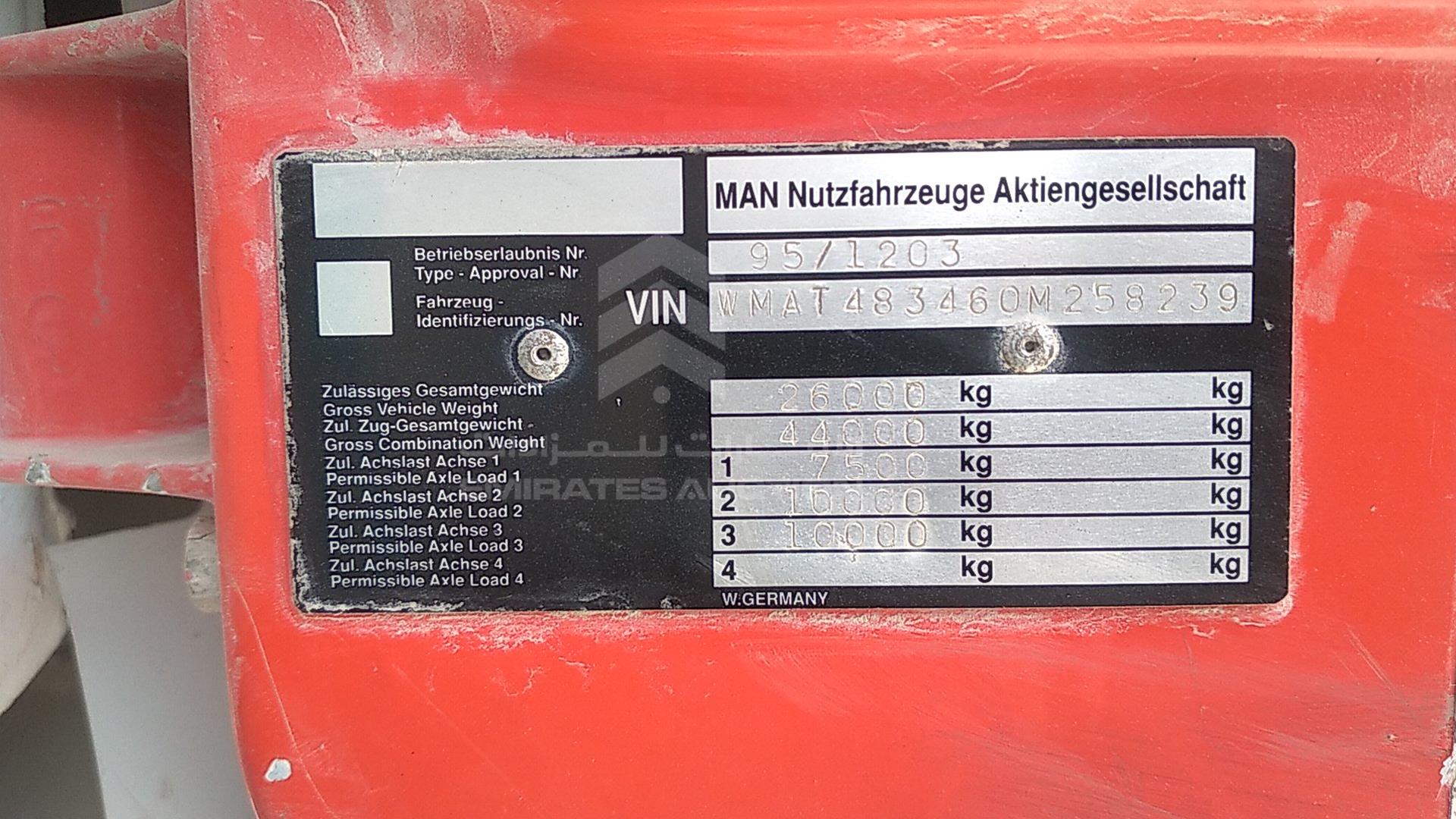 1998 MAN --- VIN: WMAT483460M258239