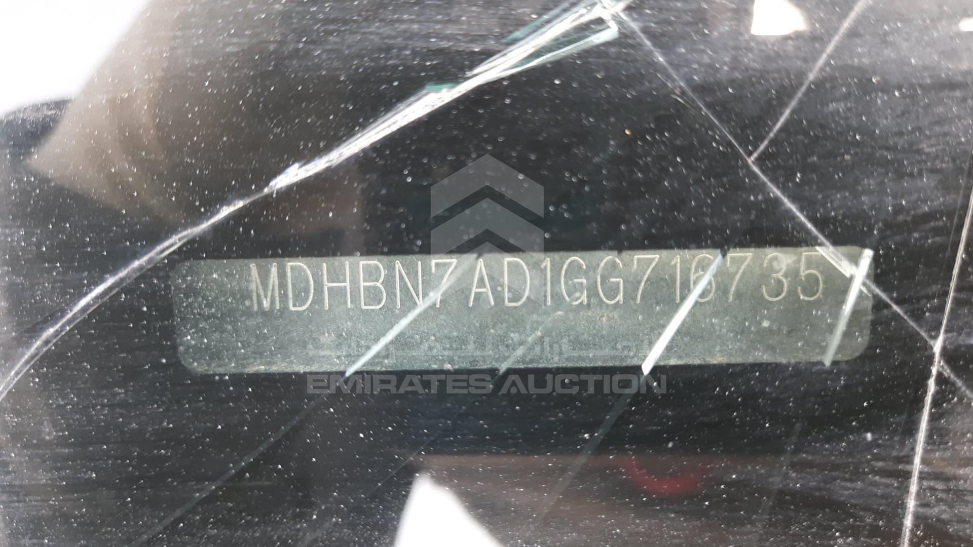 2016 NISSAN SUNNY VIN: MDHBN7AD1GG716735