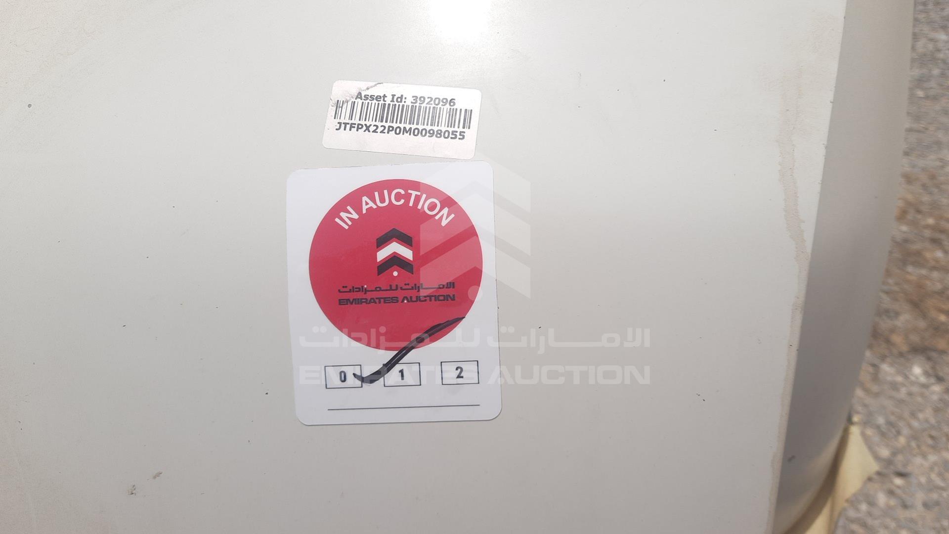 2021 TOYOTA HIACE VIN: JTFPX22P0M0098055