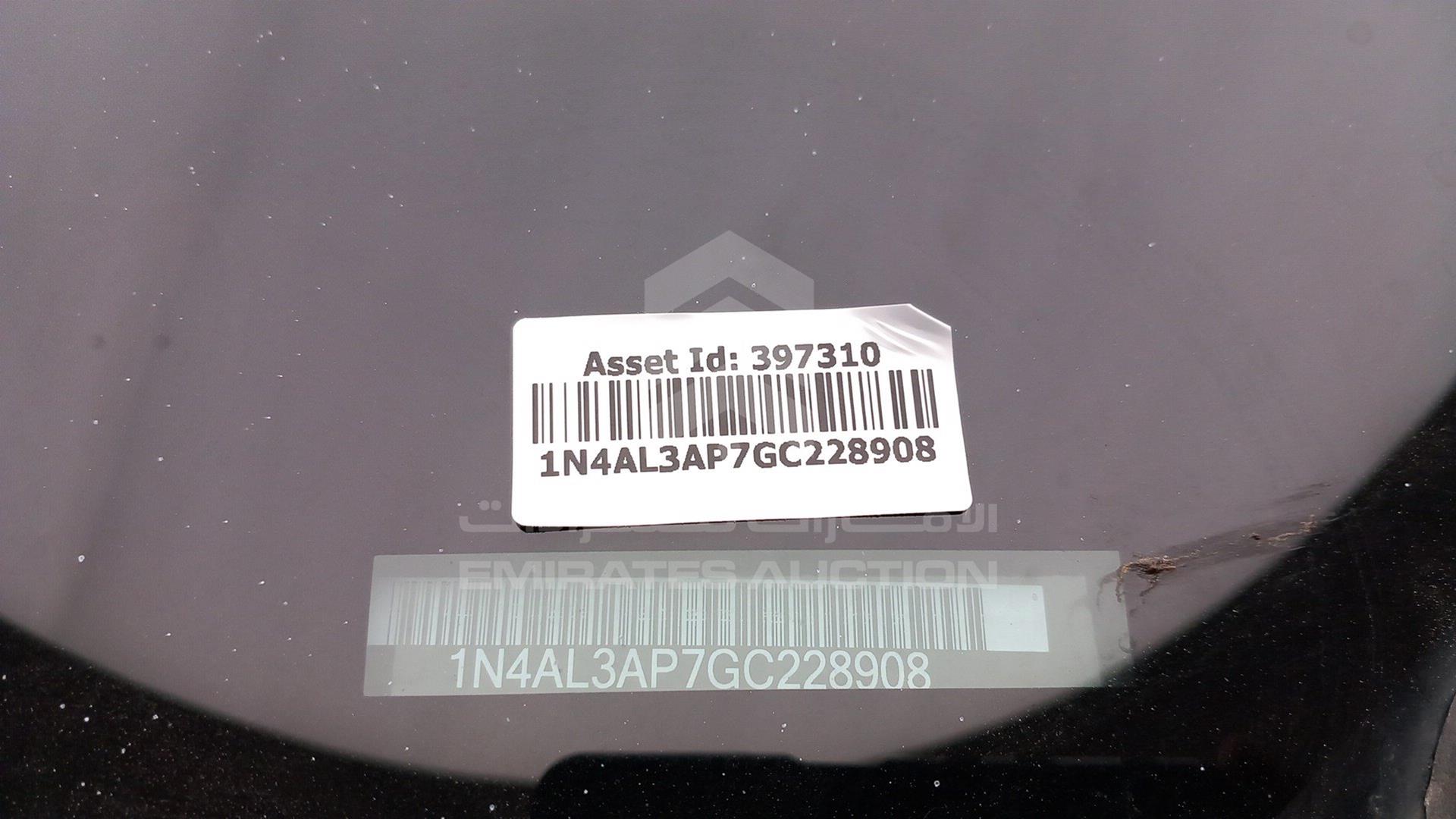 2016 NISSAN ALTIMA VIN: 1N4AL3AP7GC228908