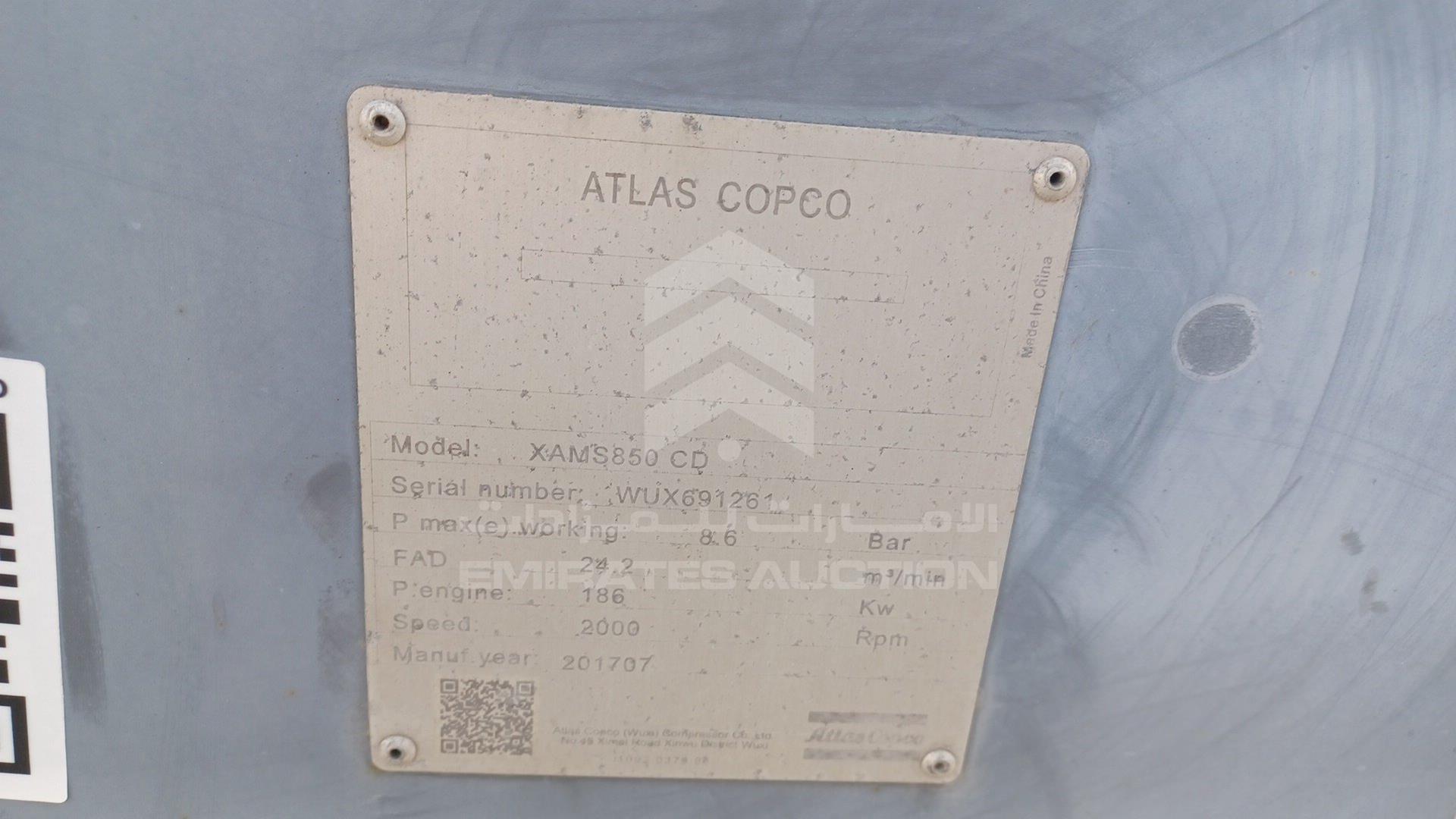 2017 ATLAS COPCO --- VIN: WUX691261