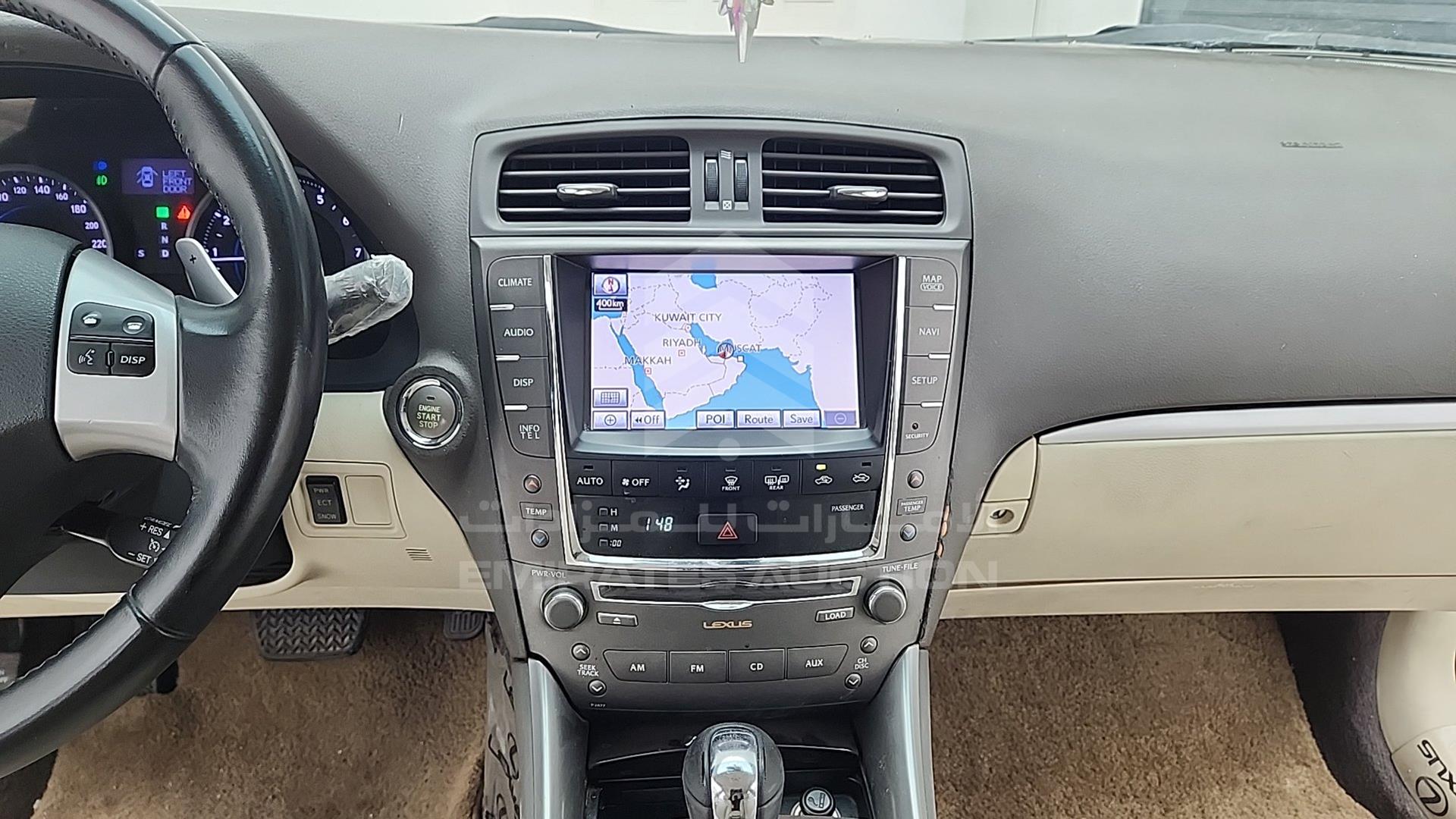 2012 LEXUS IS300 VIN: JTHBG2628C5002691
