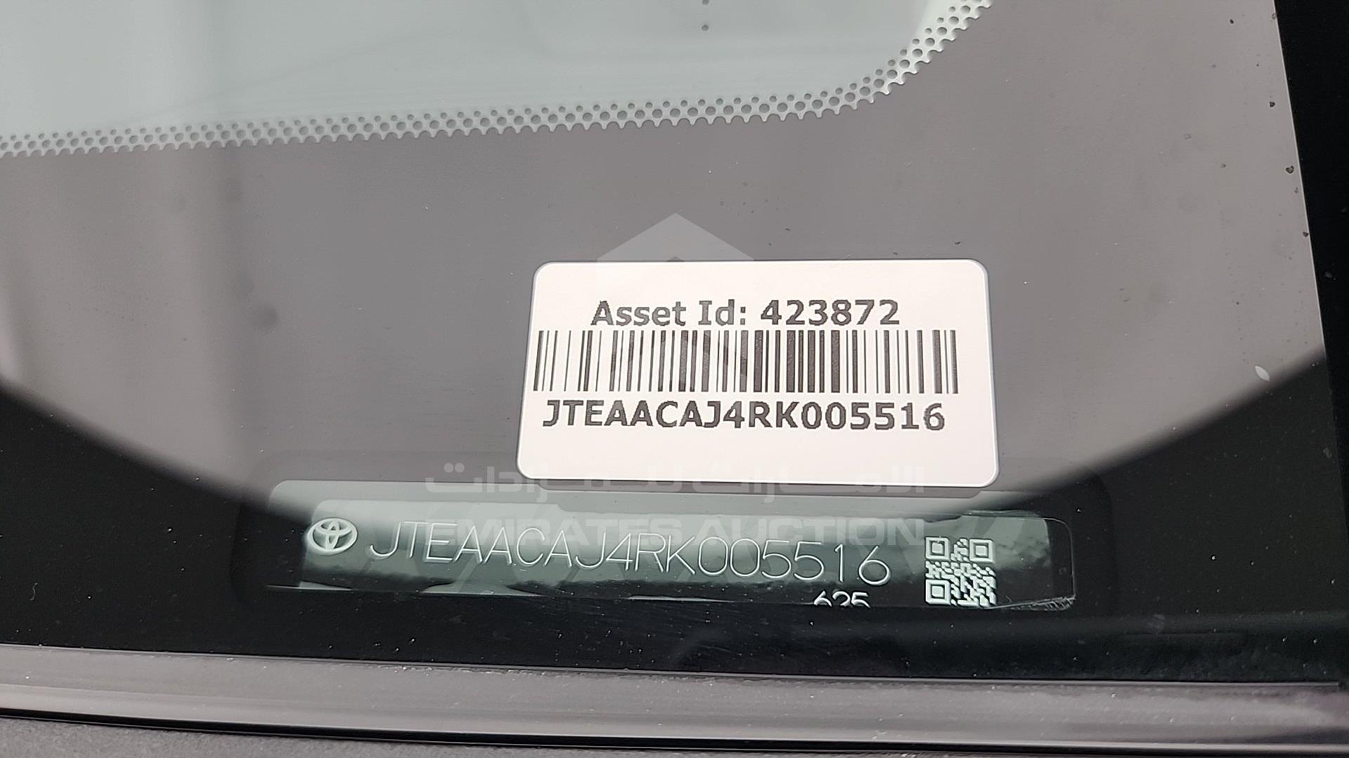 2024 TOYOTA PRADO VIN: JTEAACAJ4RK005516