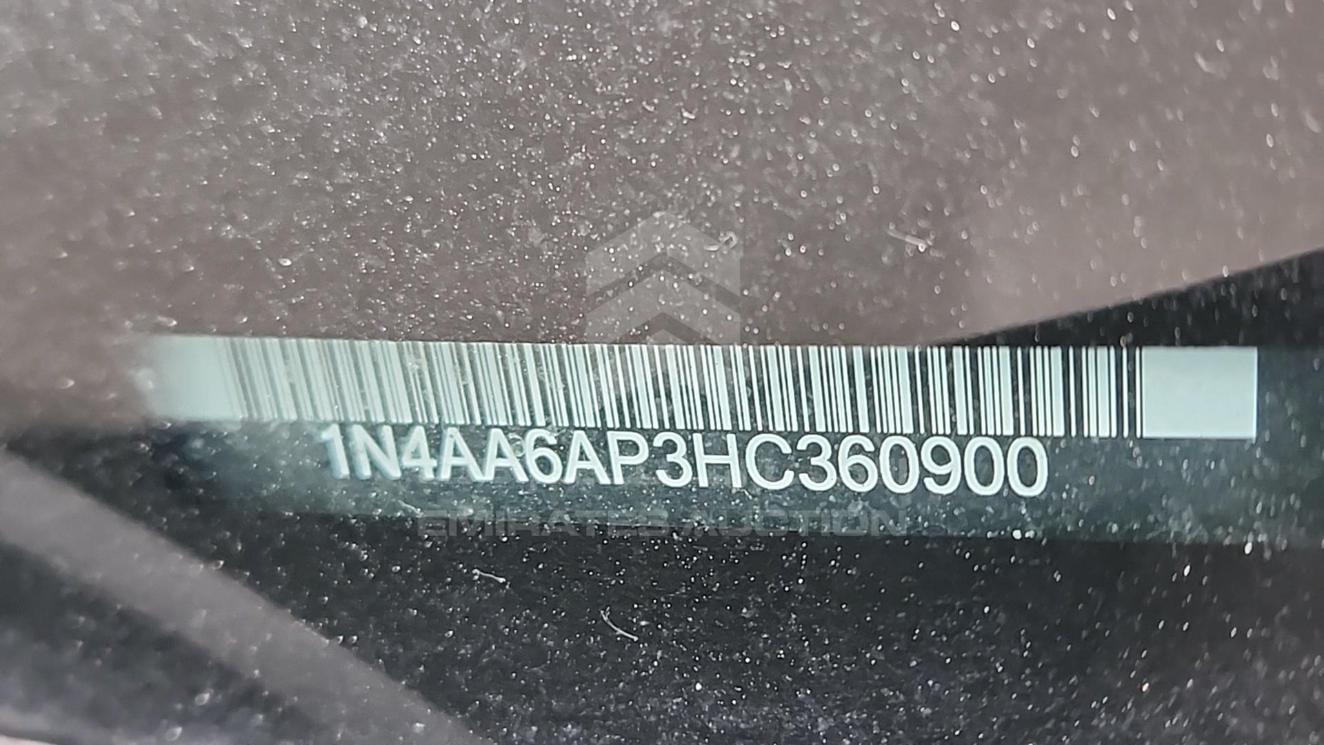 2017 NISSAN MAXIMA VIN: 1N4AA6AP3HC360900