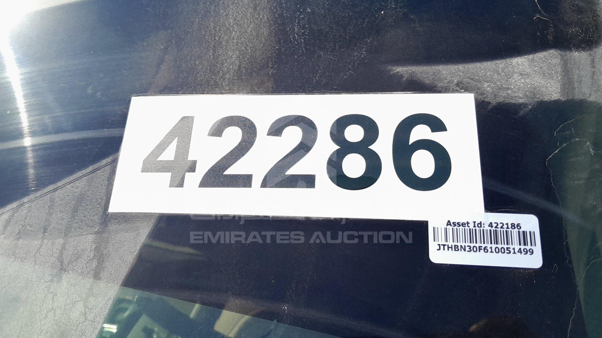 2001 LEXUS LS 430 VIN: JTHBN30F610051499