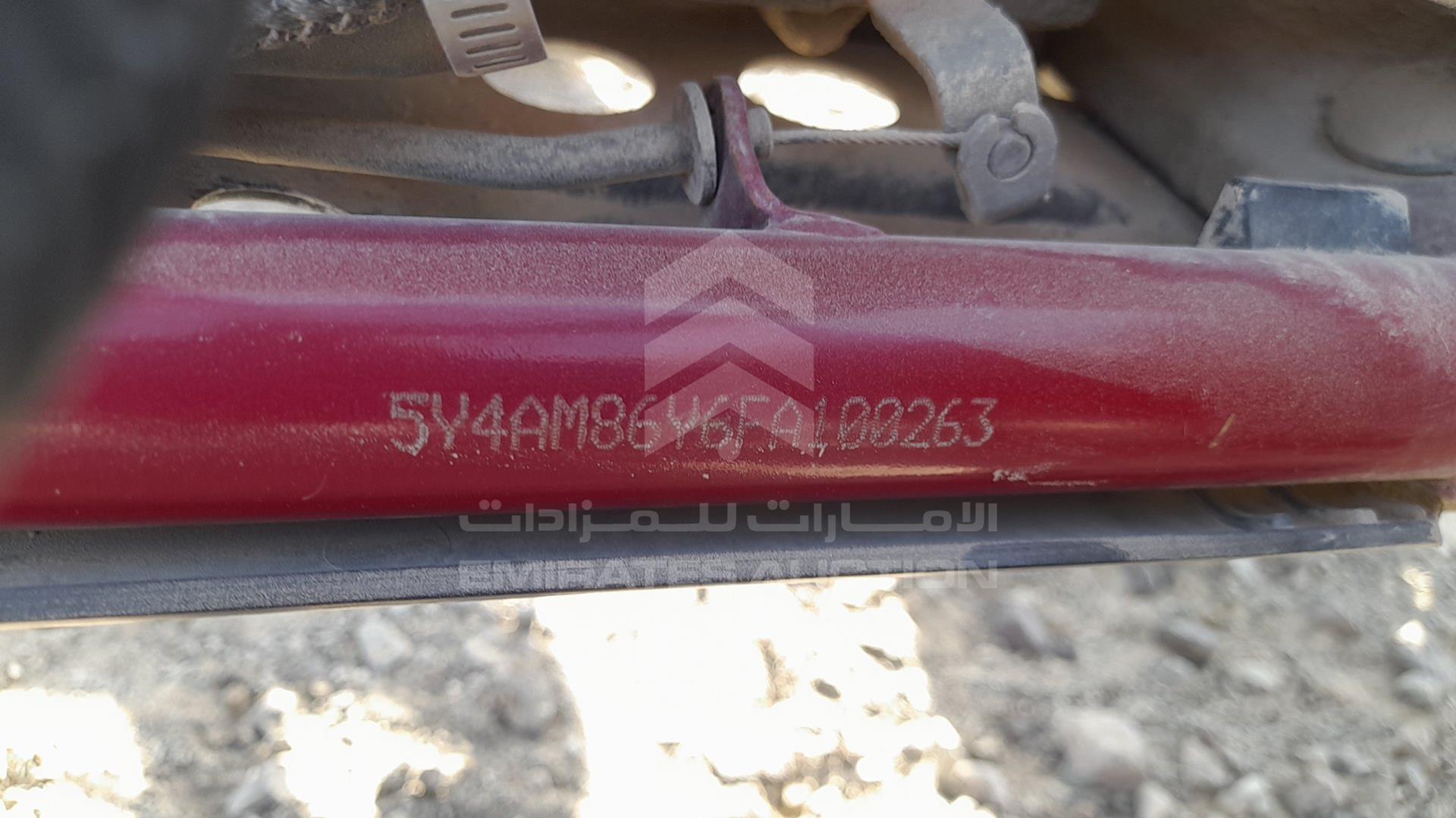 0 ATV YAMAHA VIN: 5Y4AM86Y6FA100263